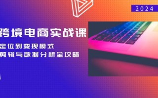 TK跨境电商实战课：产品定位到变现模式，高效剪辑与数据分析全攻略