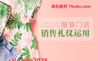 服装门店销售礼仪运用（3集） mp4高清无水印视频教程网盘免费下载