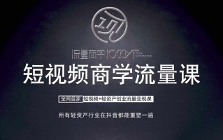 短视频商学流量课+口播拍摄剪辑，​短视频+轻资产创业流量变现课
