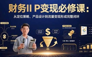 财务IP变现必修课：从定位策略、产品设计到流量变现形成完整闭环