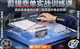 剪辑商单实战训练课，真实商单案例分享，在实战中练会剪辑