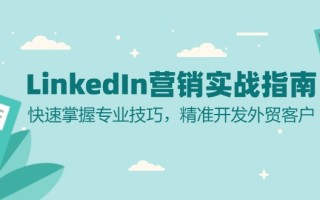 LinkedIn 营销实战指南：快速掌握专业技巧，精准开发外贸客户