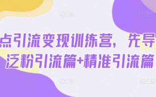 热点引流变现训练营，先导篇+泛粉引流篇+精准引流篇