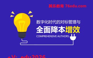 数字化时代的对标管理与全面降本增效（3集） mp4高清无水印视频教程网盘免费下载