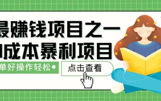 7天赚了2.4万，最赚钱项目之一，小白有手就行